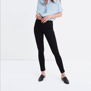 Madewell 10” High-Rise Black Skinny Jeans